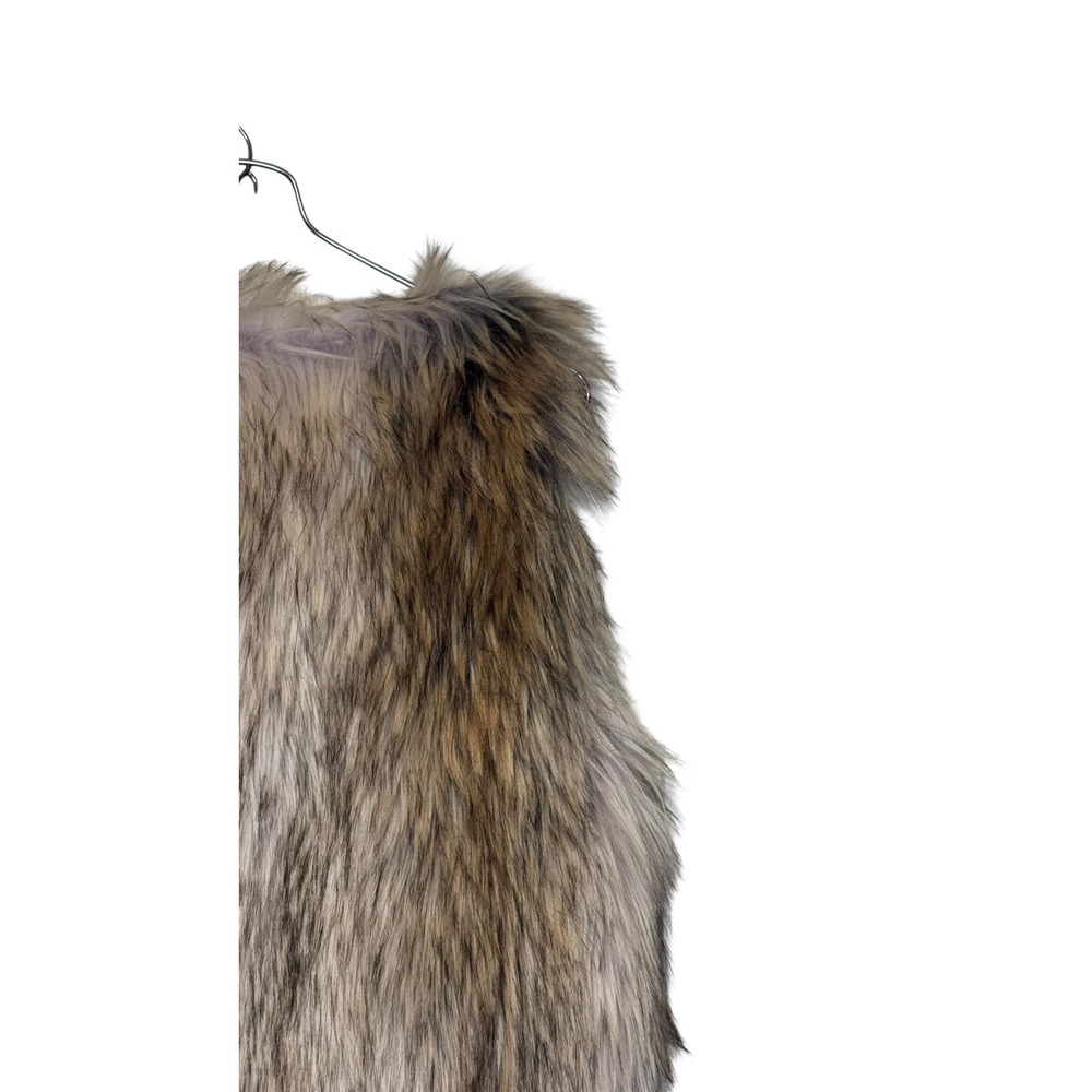 BB Dakota Womens Vest Sleeveless Faux Fur BJ301730 Bedrock City XS NWT - Picture 10 of 12
